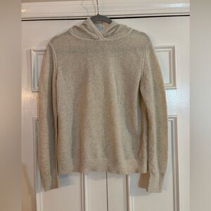 Women’s Banana Republic Hooded Cream Sweater size medium